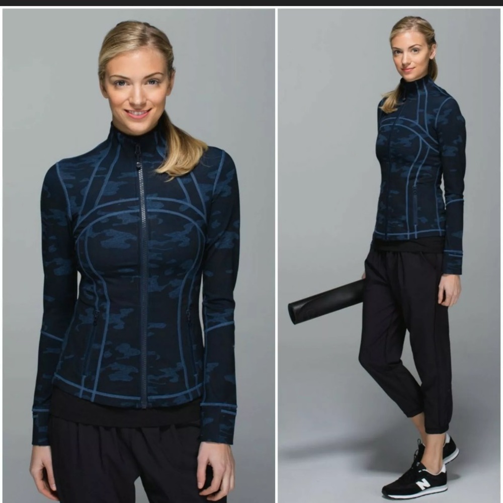 💙Lululemon Camo Define Jacket-Oil Slick Blue💙